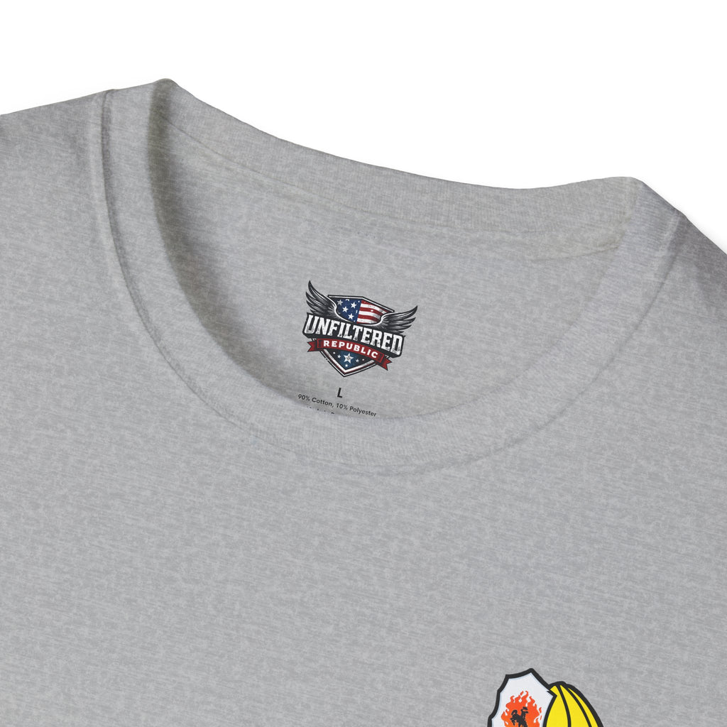 Mentally Unfit For Structure T-Shirt | Chainsaw Firefighter Graphic