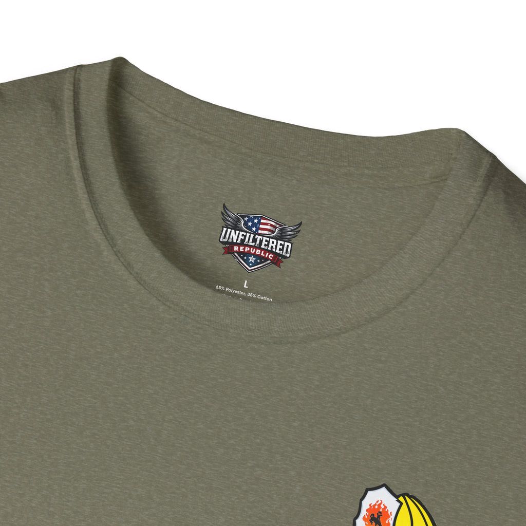 Mentally Unfit For Structure T-Shirt | Chainsaw Firefighter Graphic