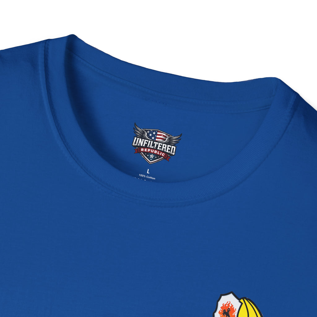 Mentally Unfit For Structure T-Shirt | Chainsaw Firefighter Graphic