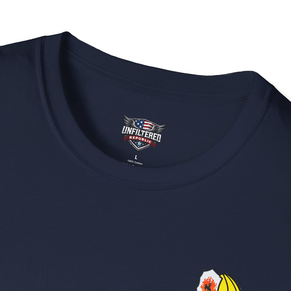 Mentally Unfit For Structure T-Shirt | Chainsaw Firefighter Graphic