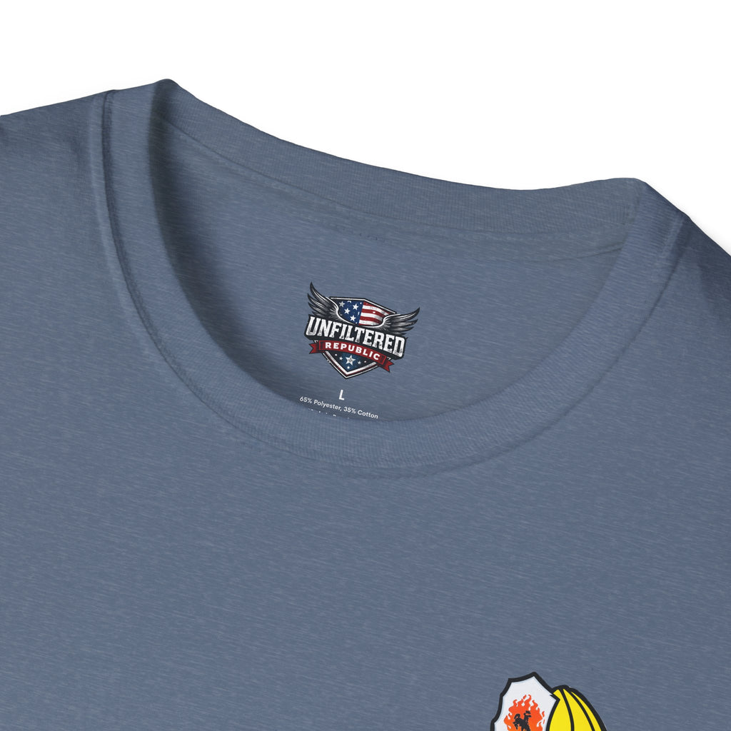 Mentally Unfit For Structure T-Shirt | Chainsaw Firefighter Graphic